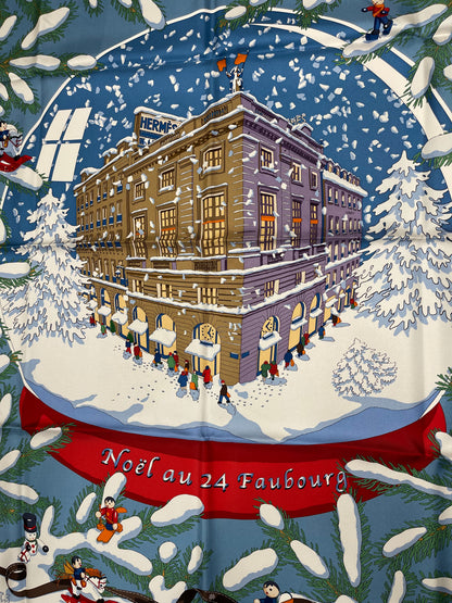 Hermès - Carré 90 « Noël au 24 Faubourg »