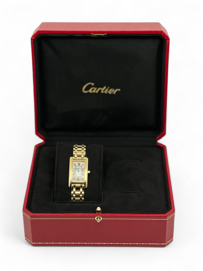 Cartier - Montre Tank Americaine or 18k