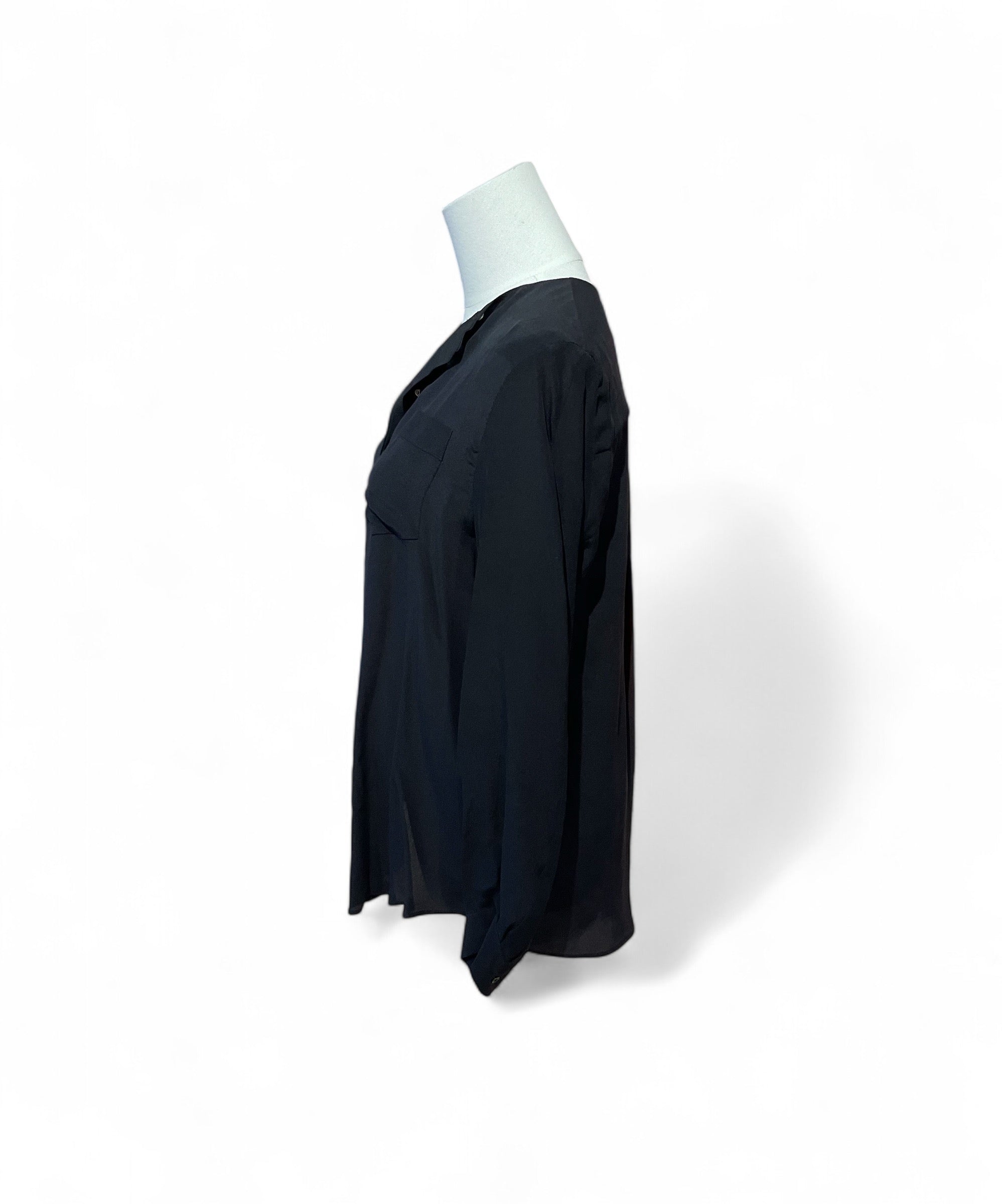 Gerard Darel - Blouse noire en soie T36