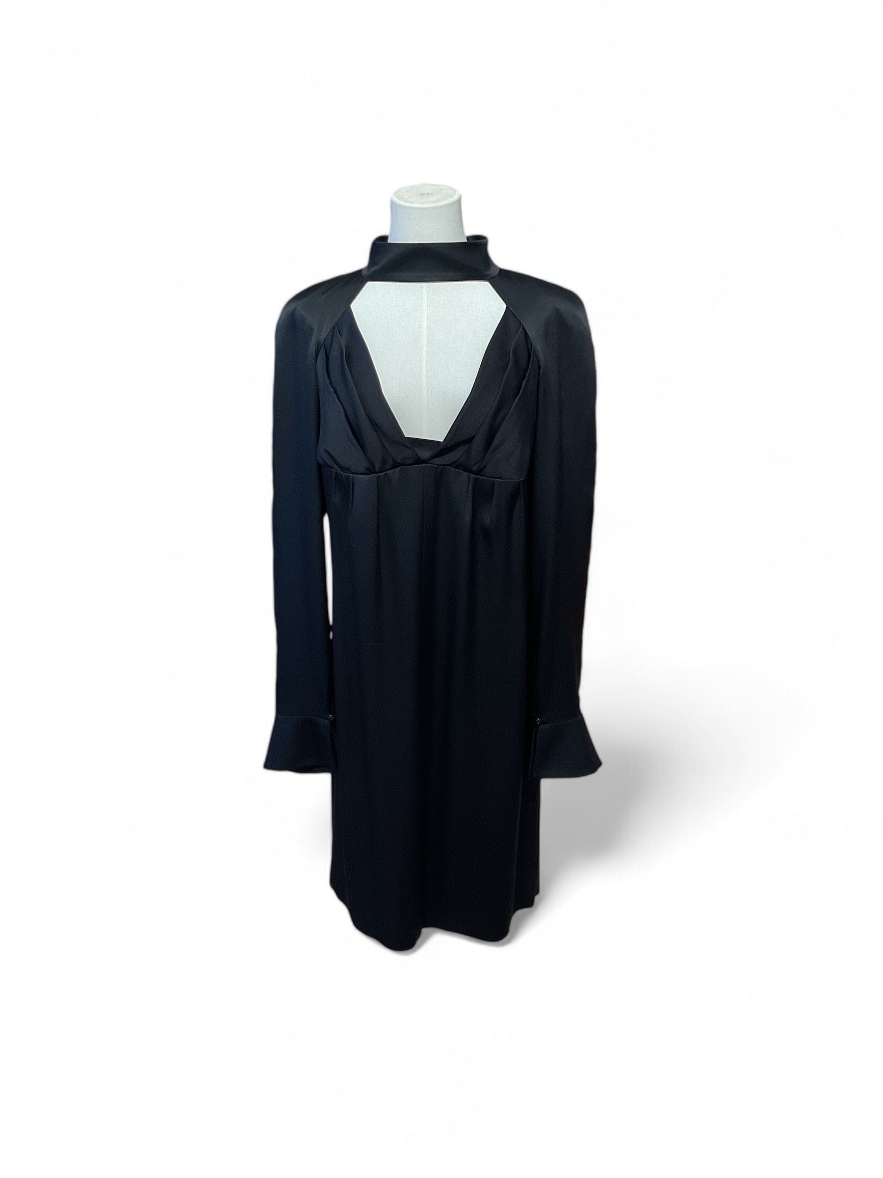 Chanel - Robe Chanel noire en soie T40