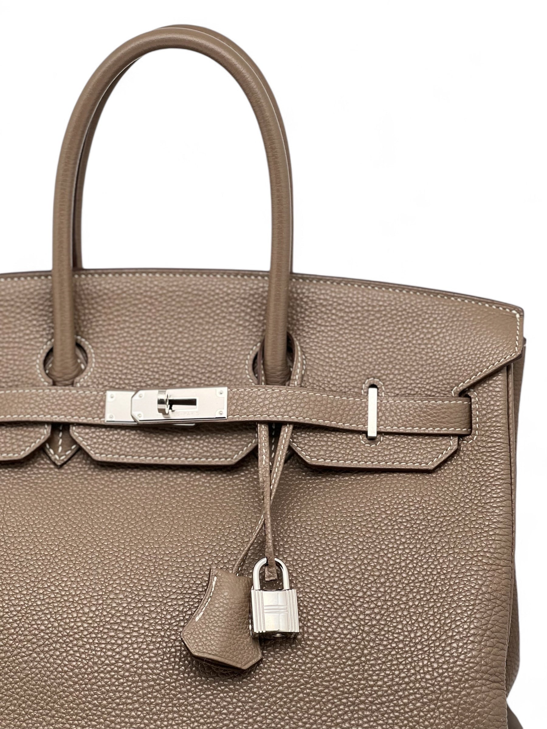 Hermès - Sac Birkin 35 Étoupe Togo