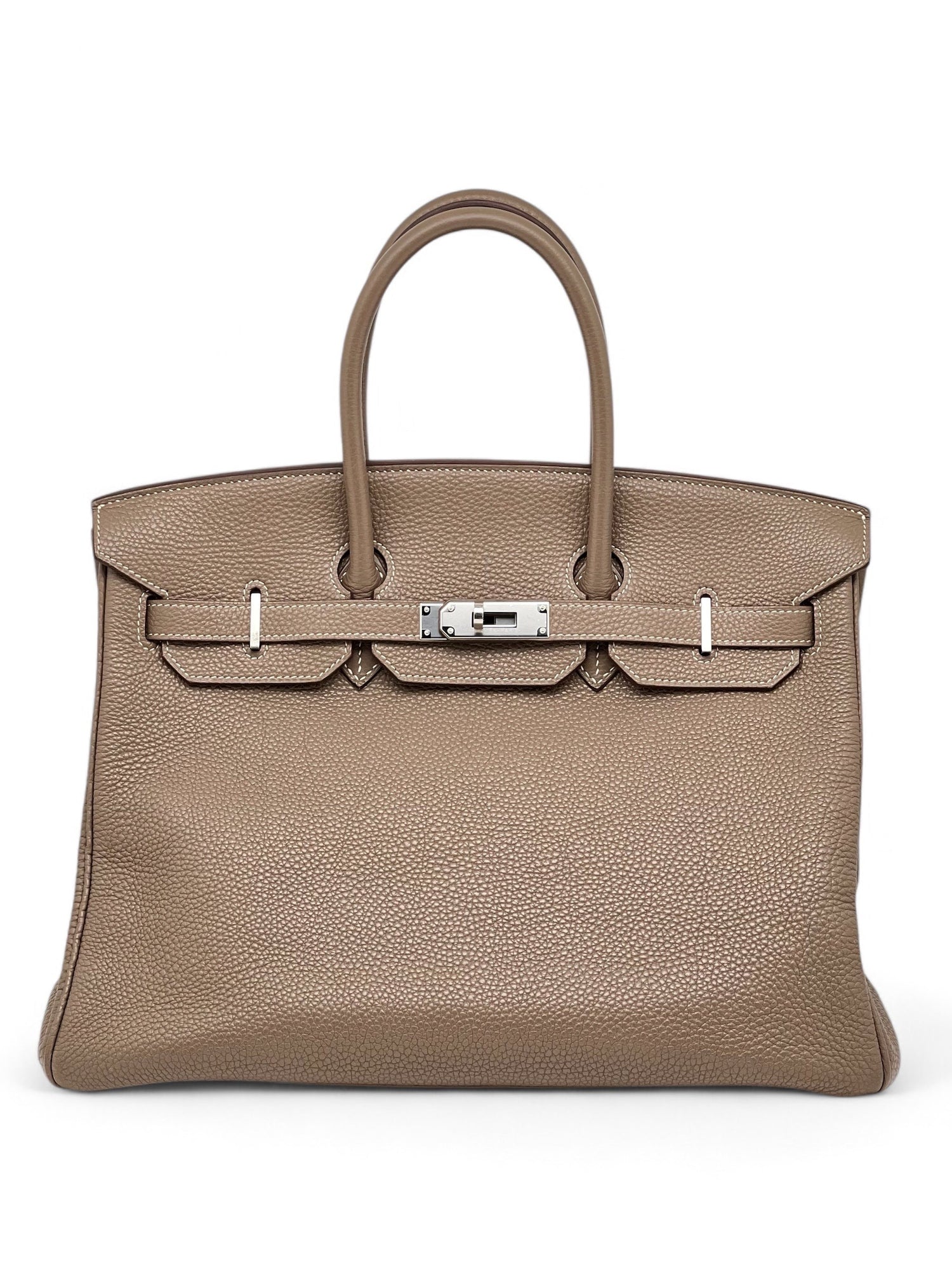 Hermès - Sac Birkin 35 Étoupe Togo