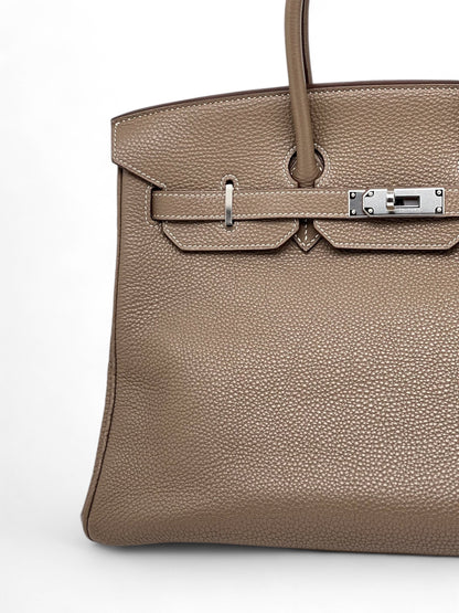 Hermès - Sac Birkin 35 Étoupe Togo