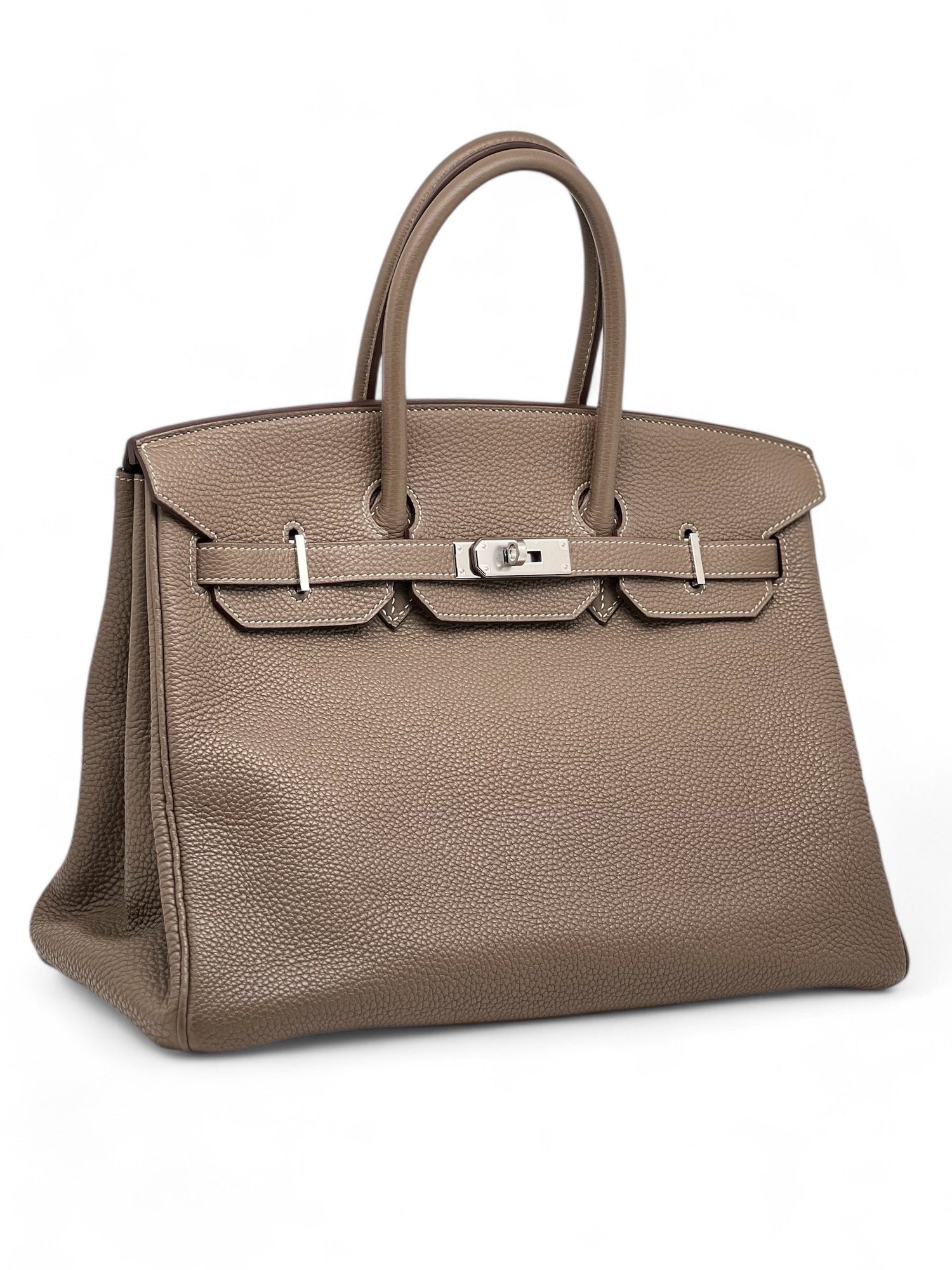 Hermès - Sac Birkin 35 Étoupe Togo