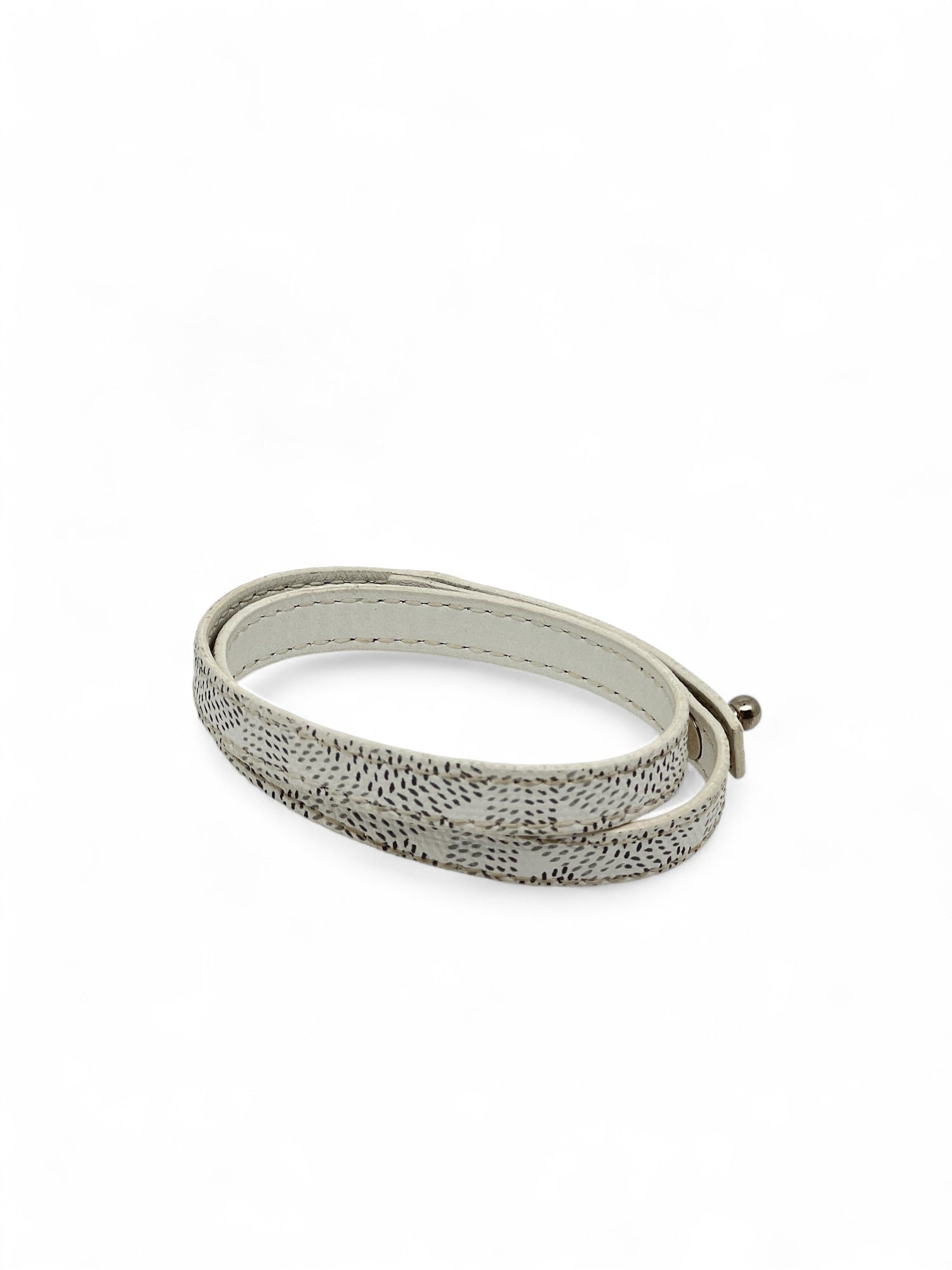 Goyard - Bracelet en cuir blanc