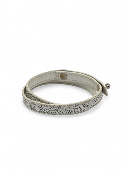 Goyard - Bracelet en cuir blanc