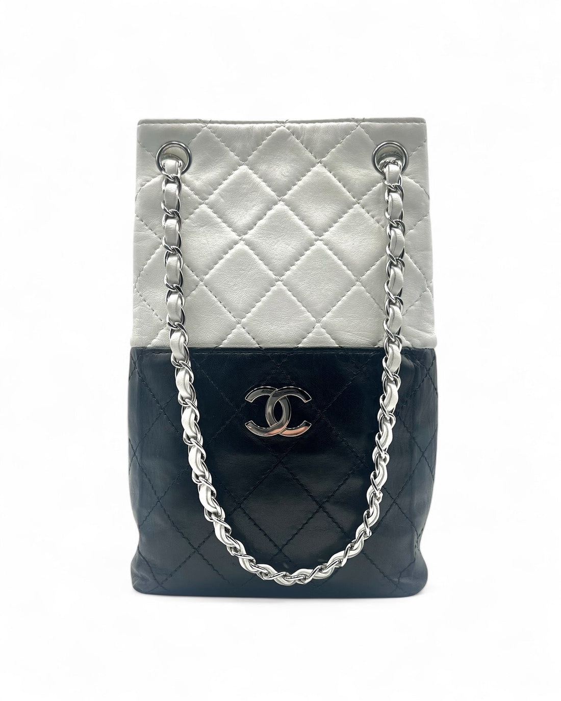 Chanel - Sac Shopping Vertical bicolore