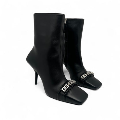 Givenchy - bottines à talon G woven ankle boot T37