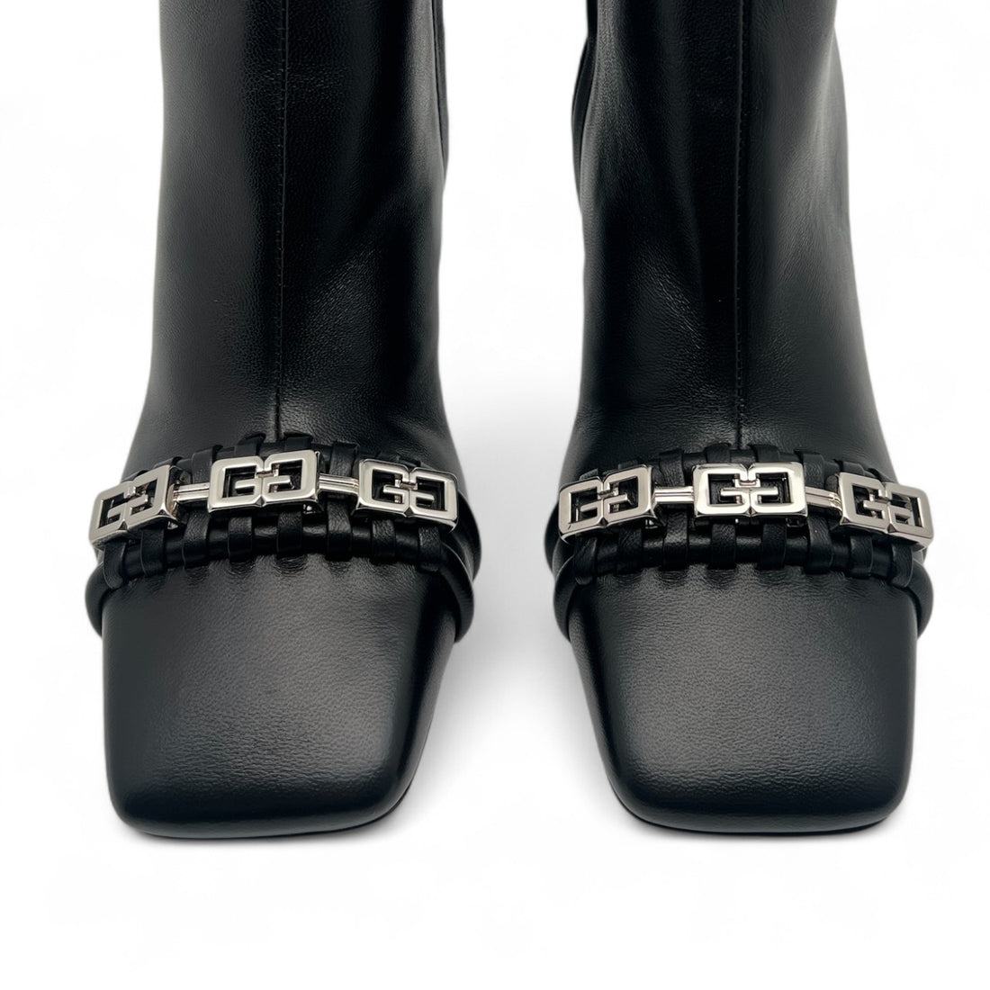 Givenchy - bottines à talon G woven ankle boot T37