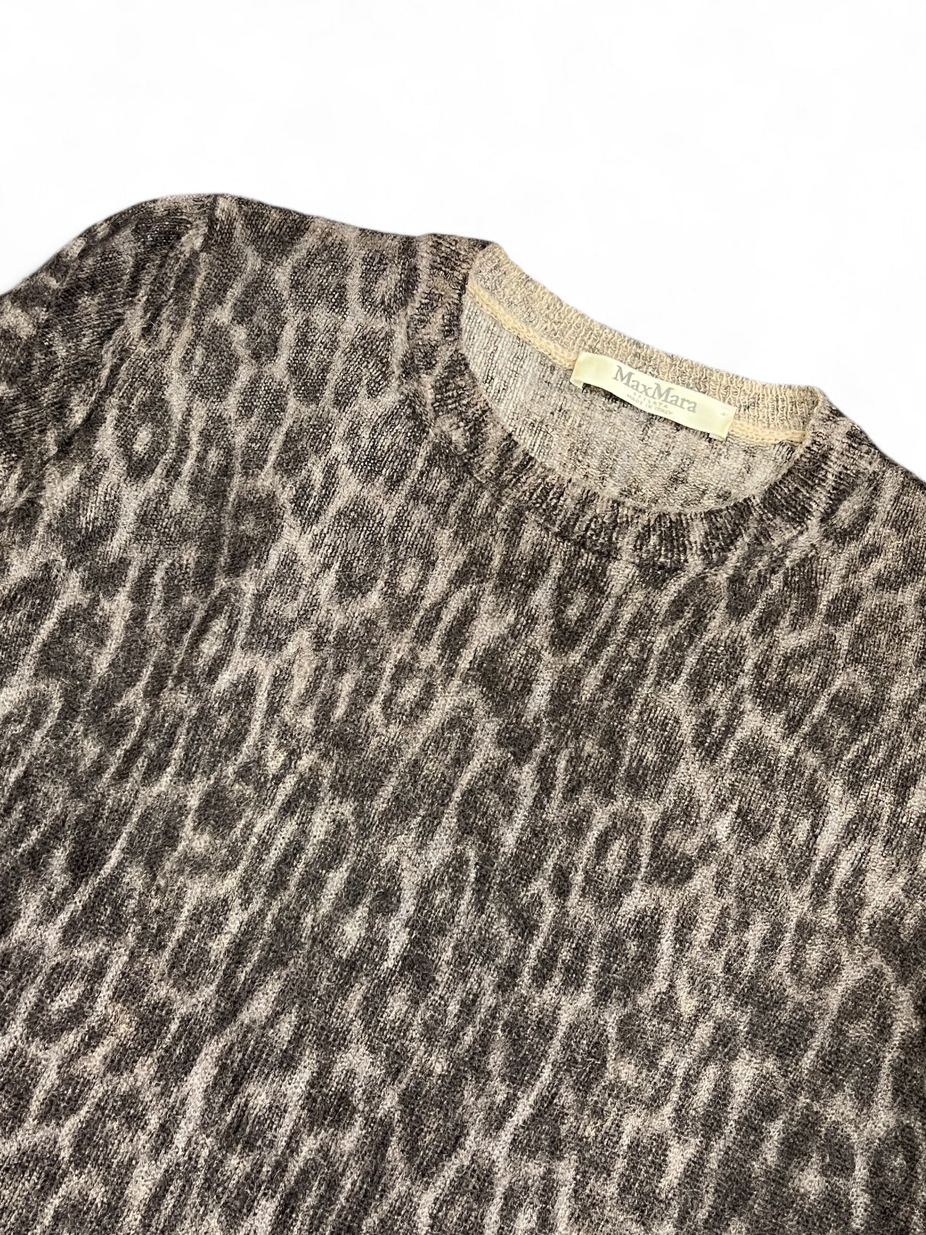 Max mara leopard sweater best sale