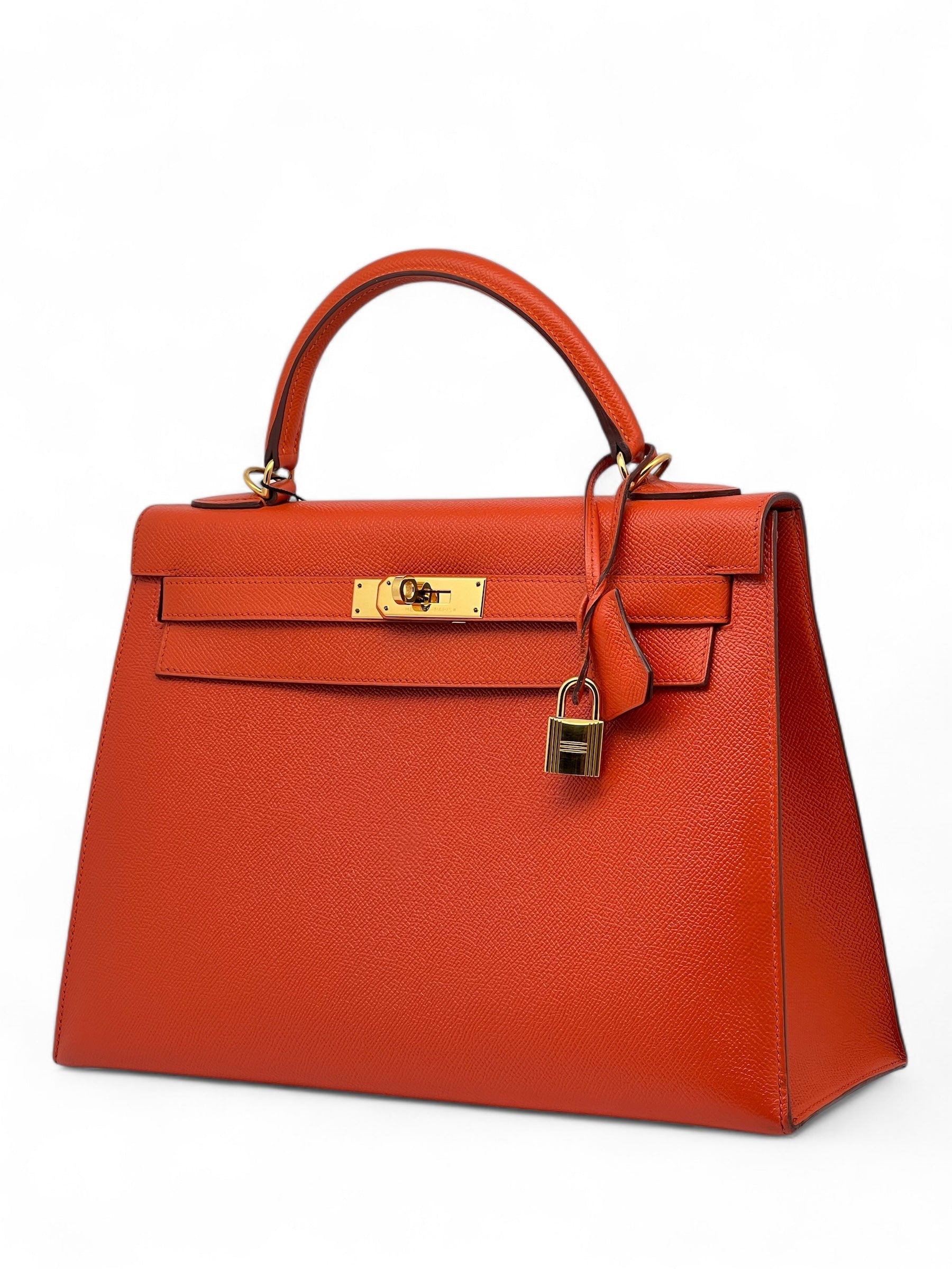 Hermès - Sac Kelly 32 Epsom Orange