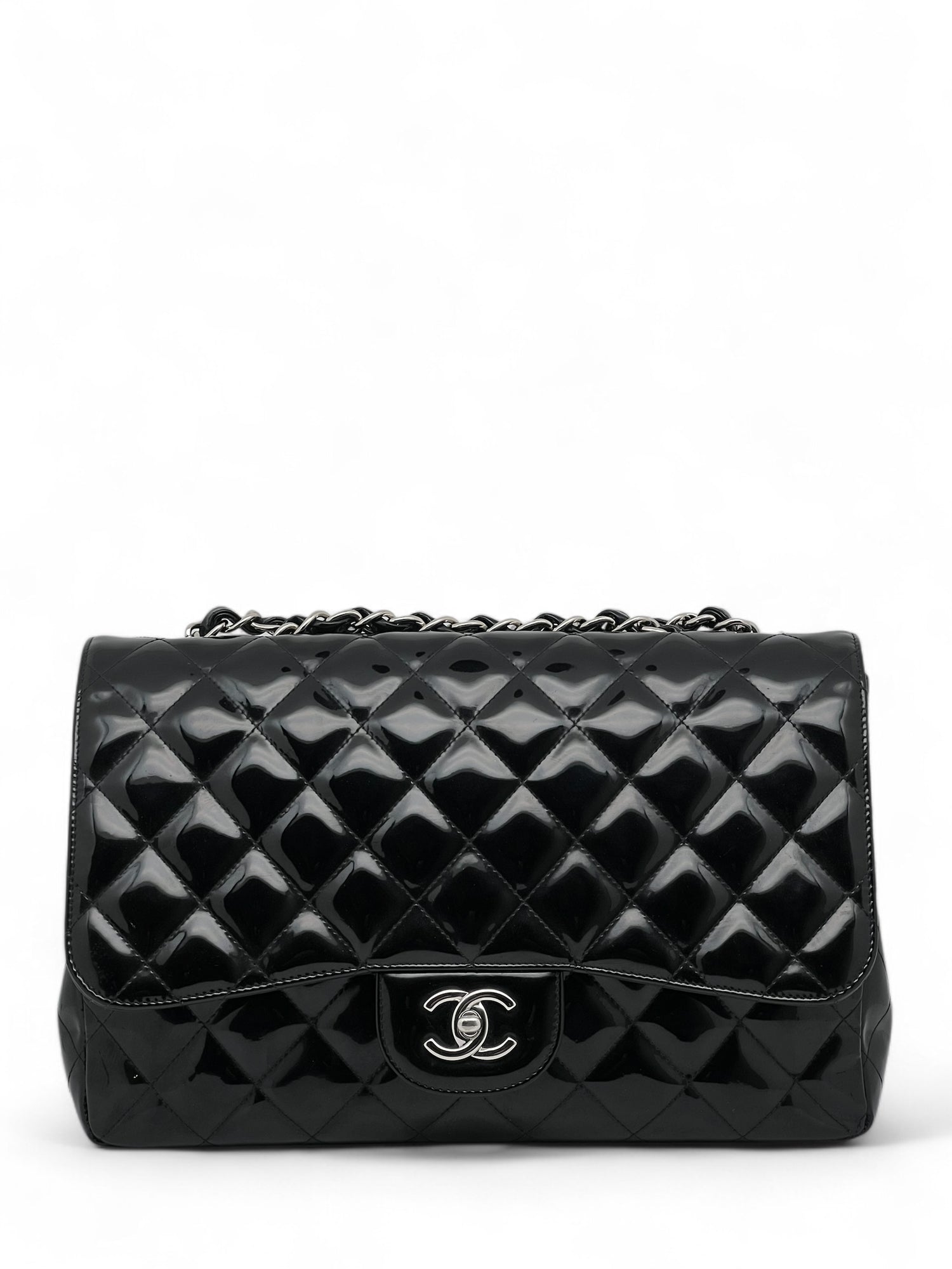 Chanel - Sac Timeless Jumbo cuir vernis