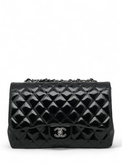 Chanel - Sac Timeless Jumbo cuir vernis