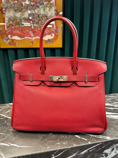 Hermès - Birkin 30 Krapprot