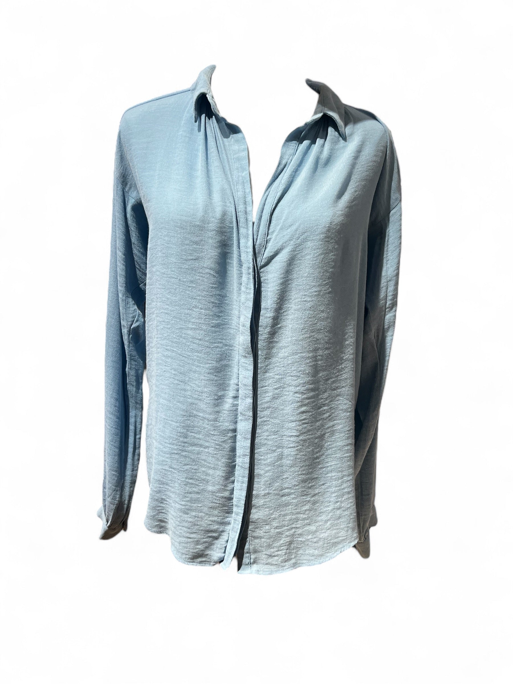 Maje - Blouse bleue TS