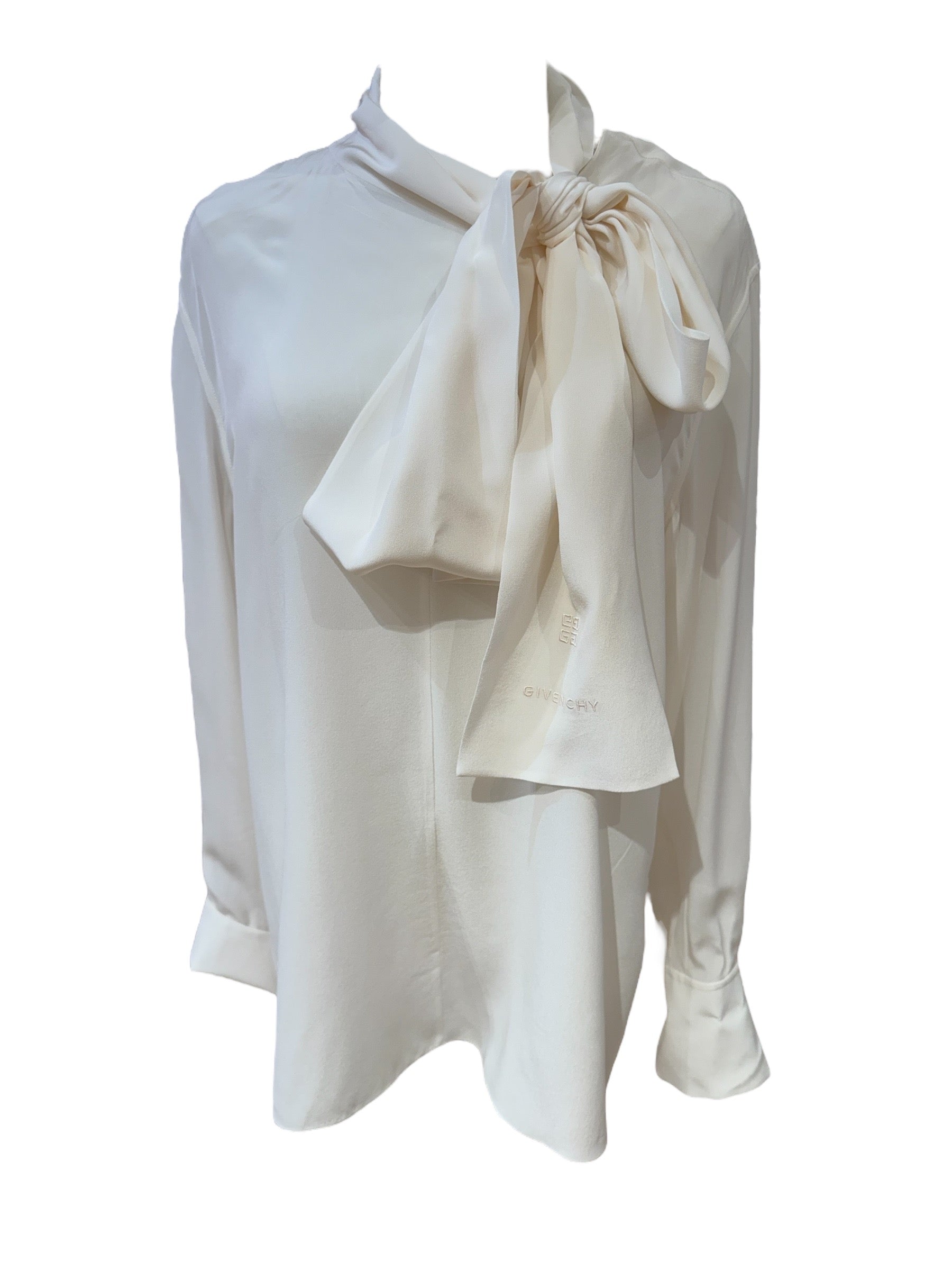 Givenchy - Blouse Lavallière en soie T36