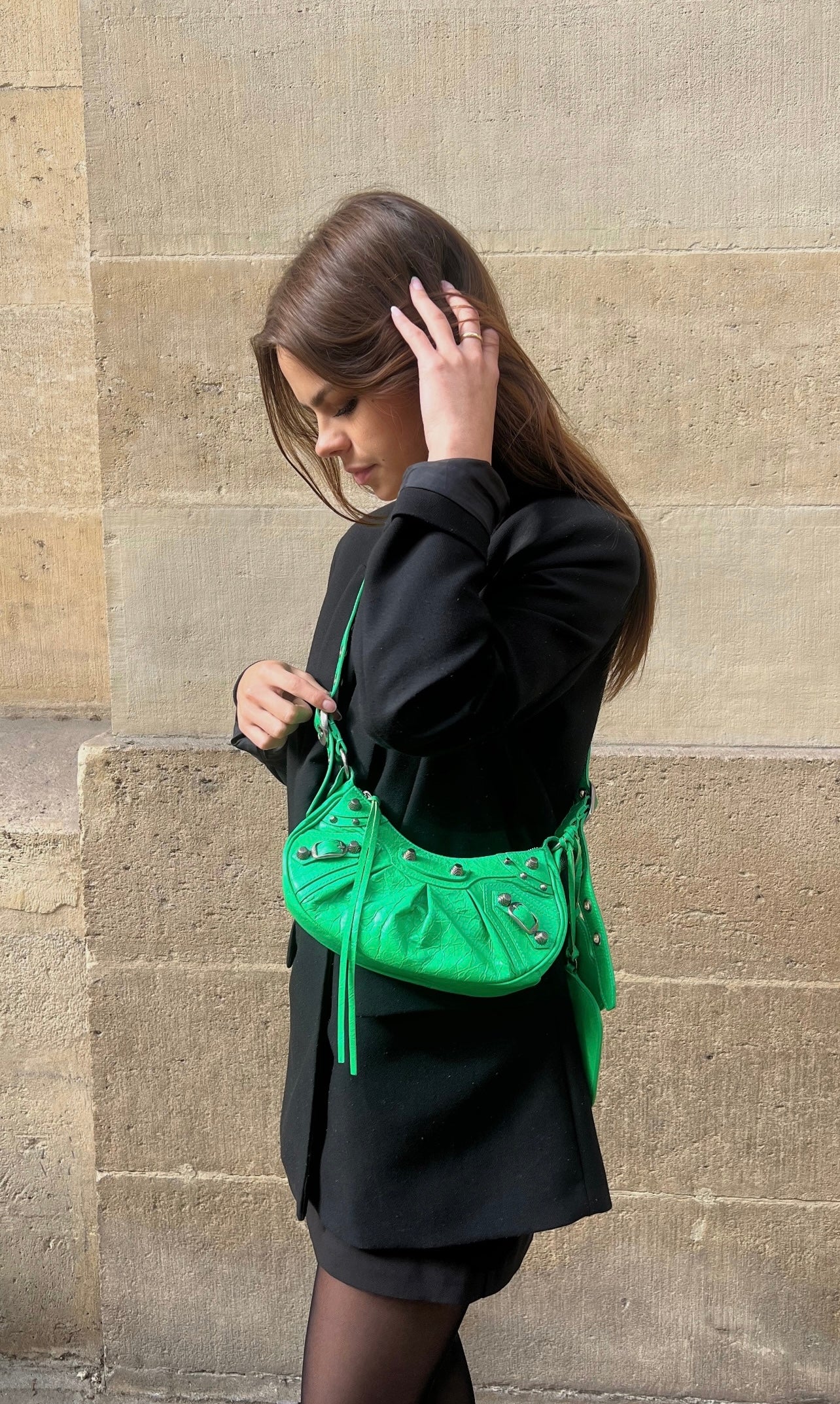 Balenciaga - Sac Cagole vert XS