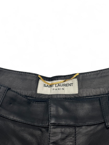 Saint Laurent - Short en cuir T36