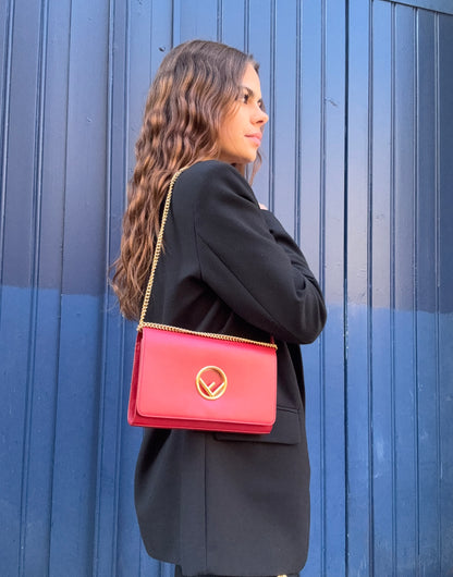 Fendi - Sac Pochette rouge