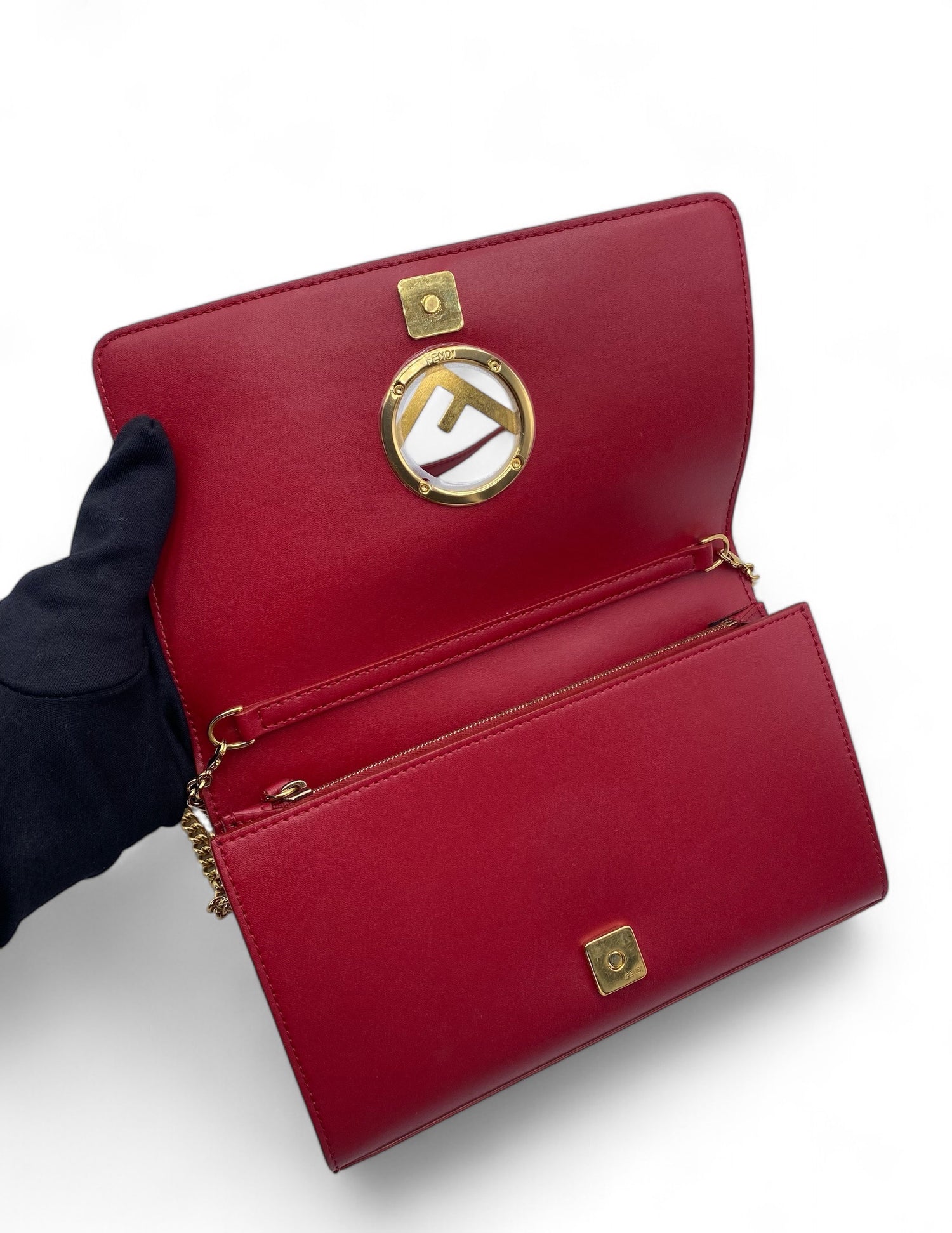 Fendi - Sac Pochette rouge