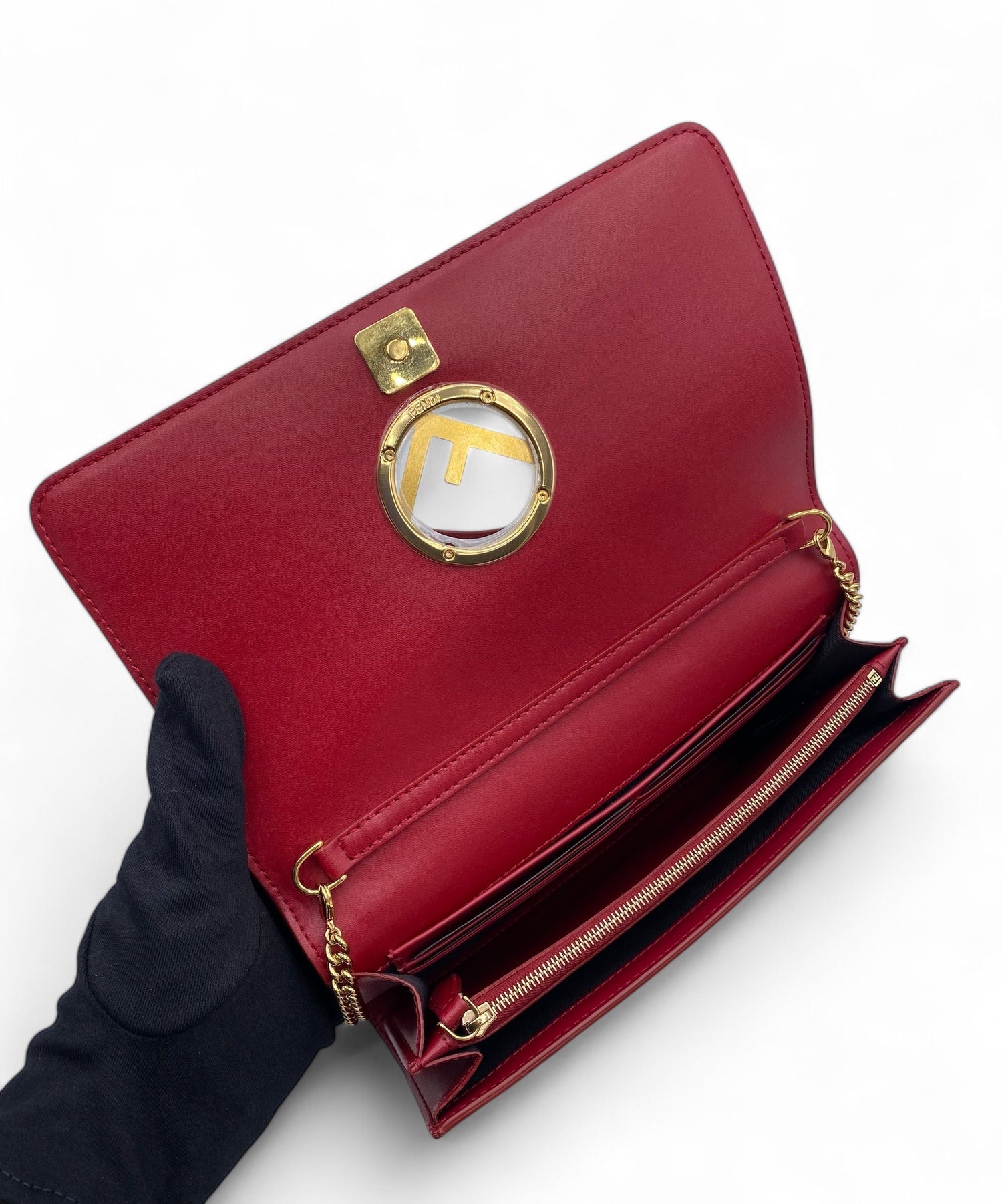 Fendi - Sac Pochette rouge