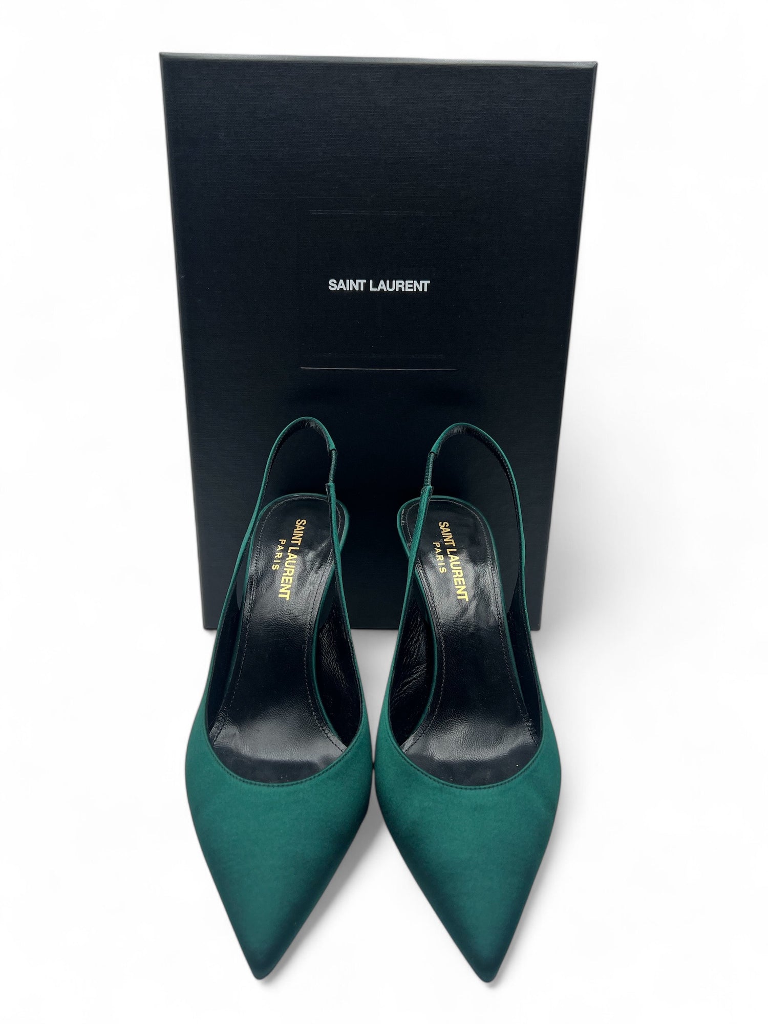 Saint Laurent - Escarpin vert T37,5