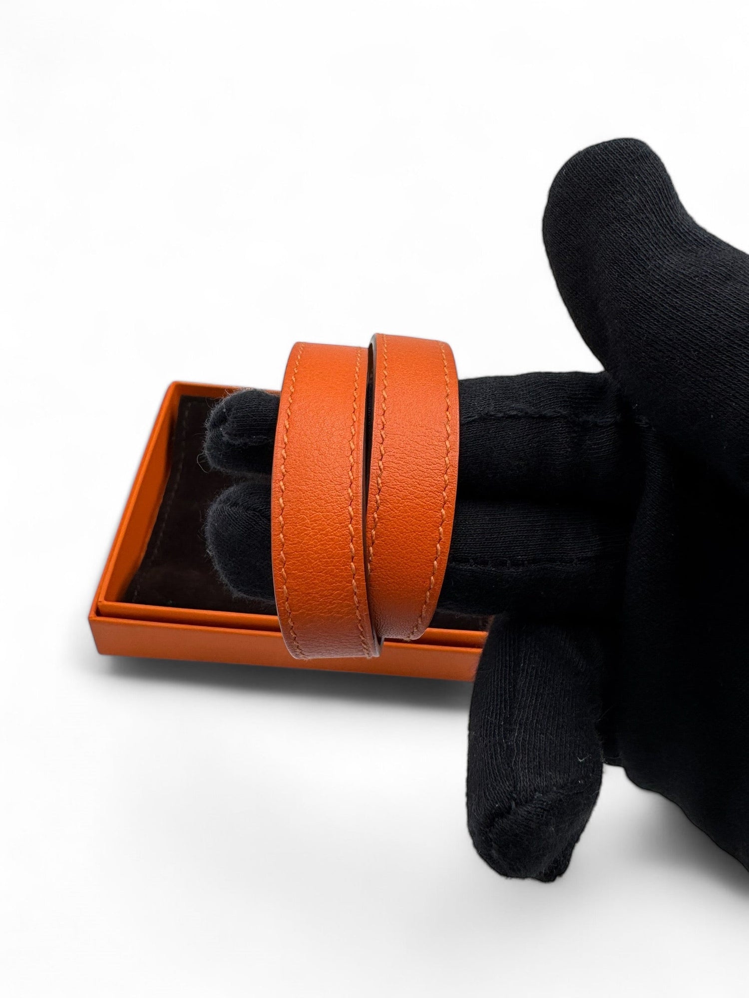 Hermès - Bracelet Kelly double orange T2