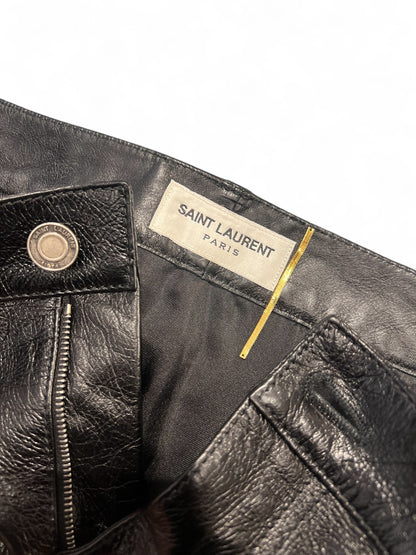 Saint Laurent - Jupe en cuir T40