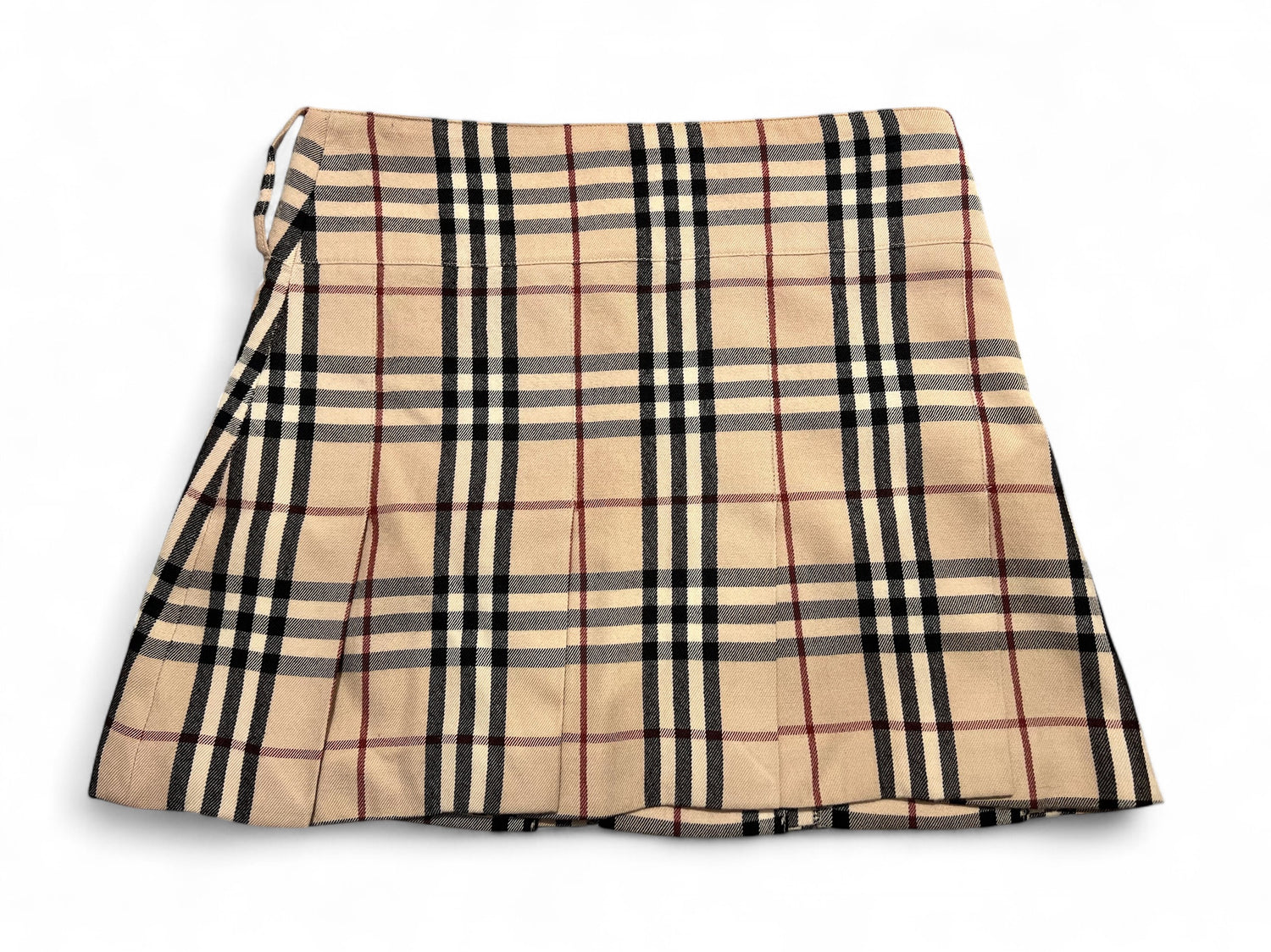 Burberry - Jupe plissé en coton Check T34