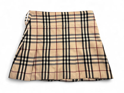 Burberry - Jupe plissé en coton Check T34