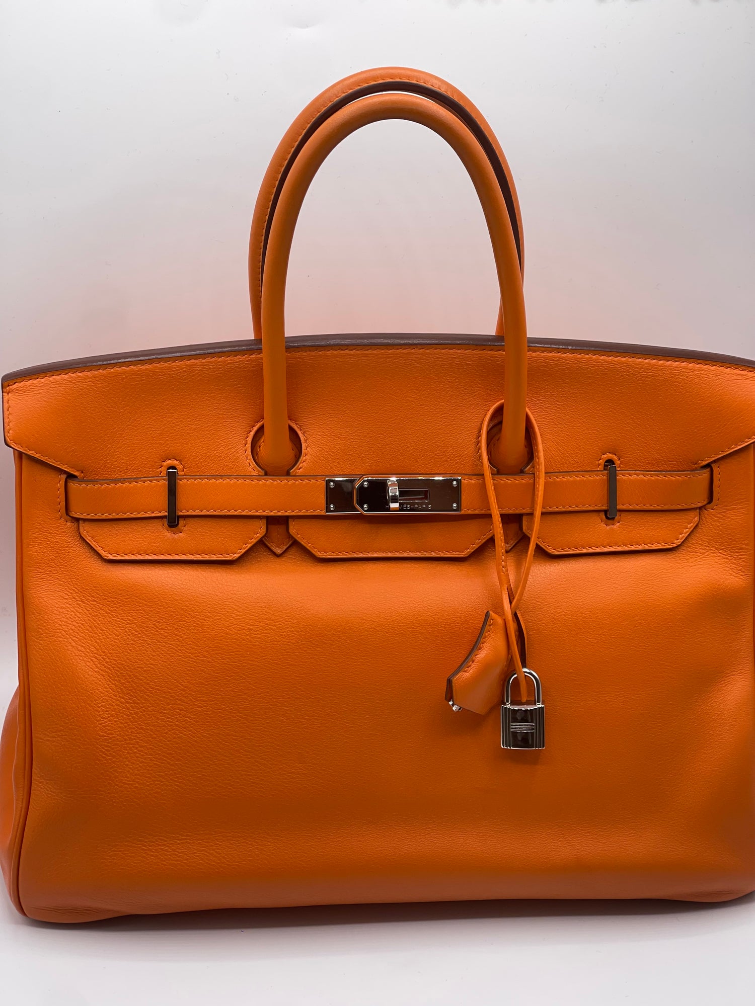 Hermès - Sac Birkin 35 Swift orange Hermès