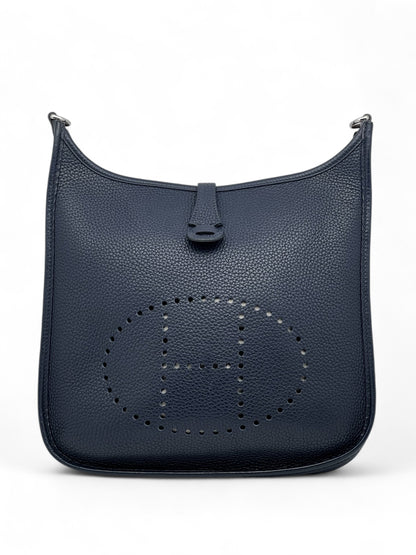 Hermès - Sac Evelyne III bleu nuit