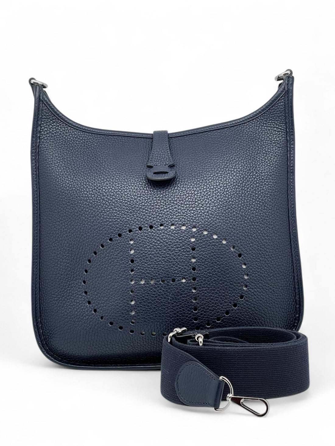 Hermès - Sac Evelyne III bleu nuit