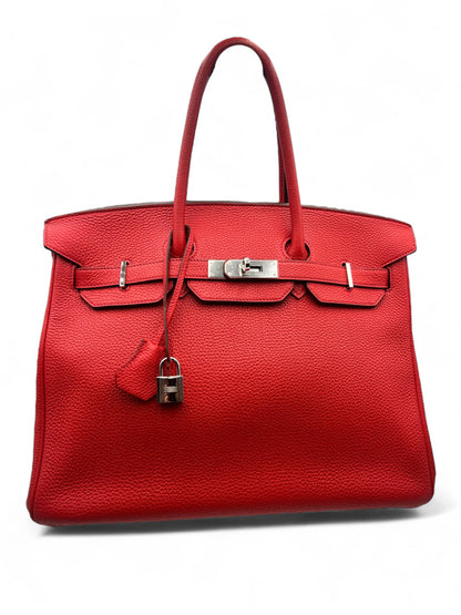 Hermès - Birkin 35 Taurillon rouge