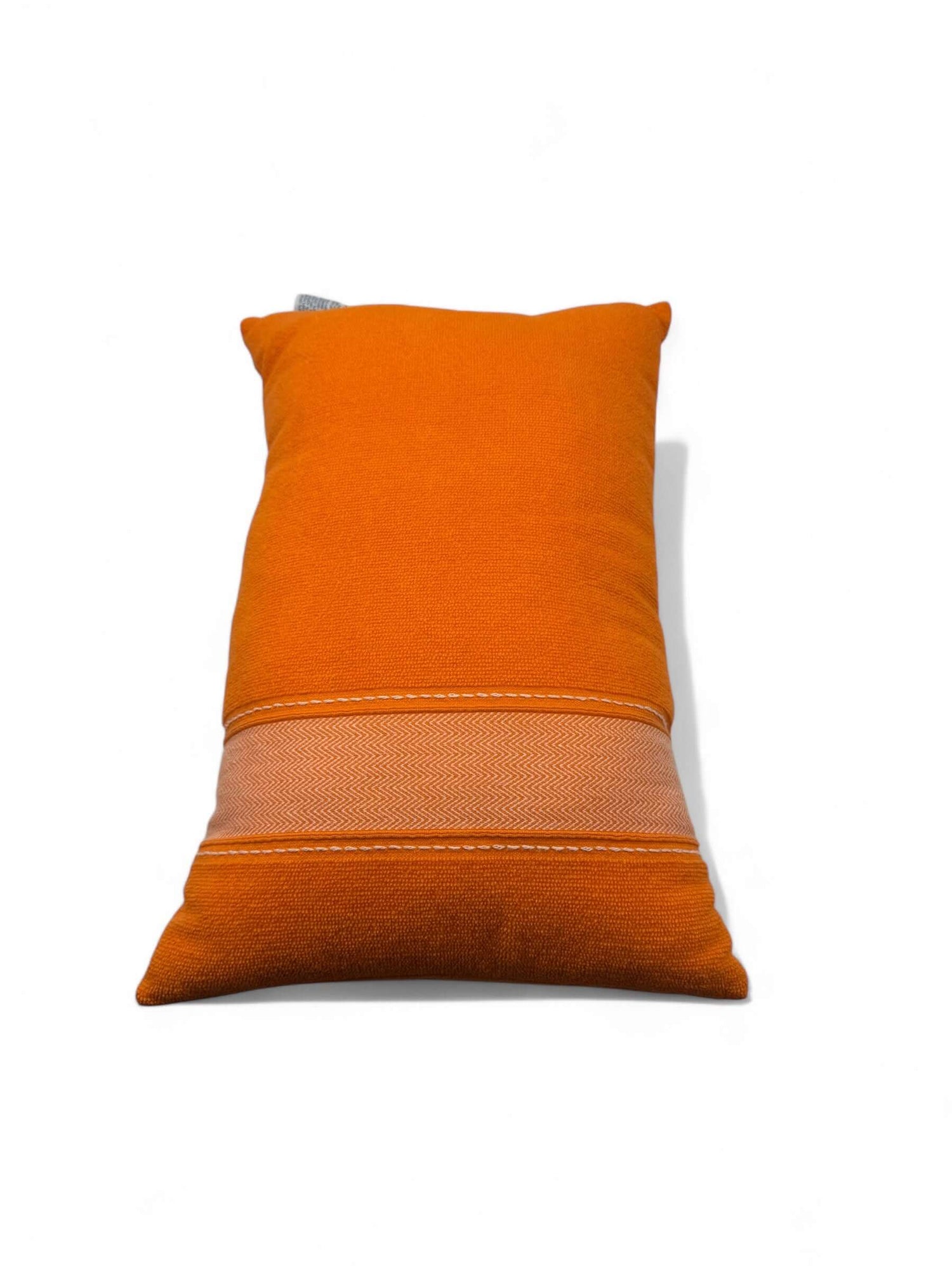 Hermès - Coussin de plage Yachting uni orange Géranium