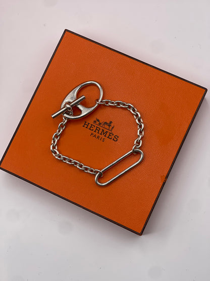 Hermès - Bracelet chaîne d’ancre Twist en Argent