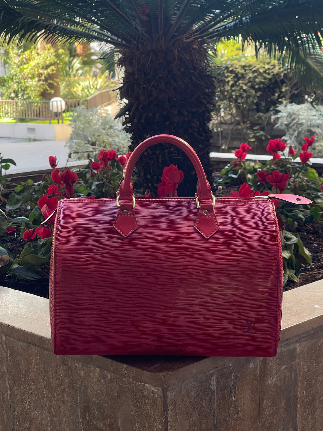 Louis Vuitton - Borsa Speedy 30 in pelle Epi rossa