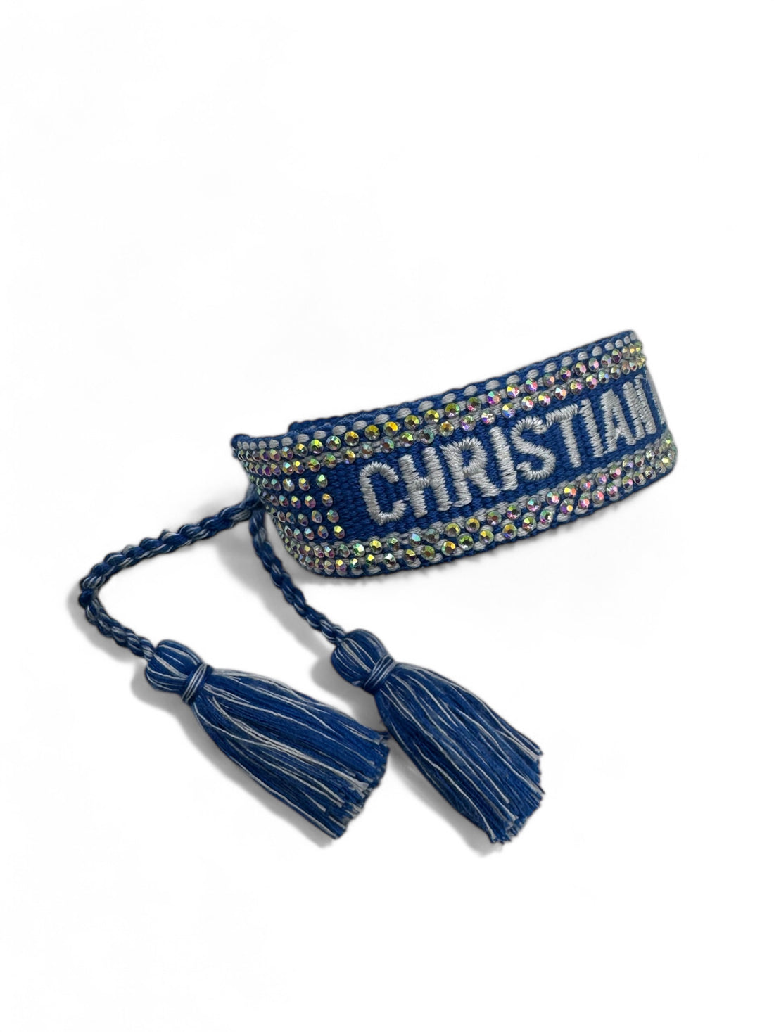 Christian Dior - Bracelet bleu strass