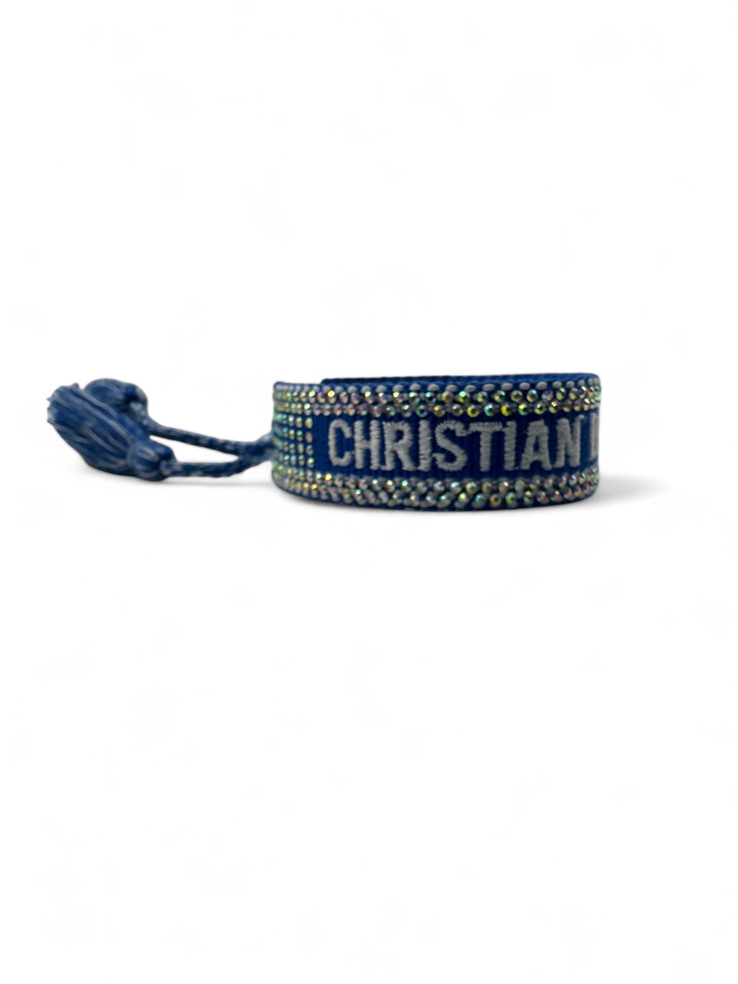 Christian Dior - Bracelet bleu strass