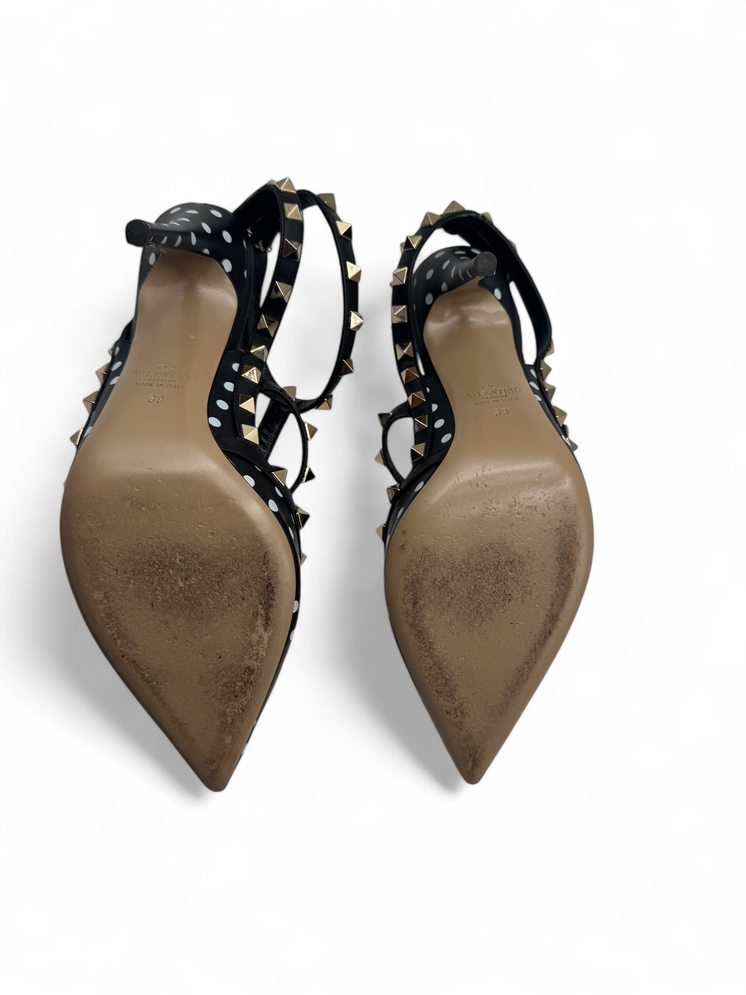 Valentino - Escarpins en cuir Rockstud T39