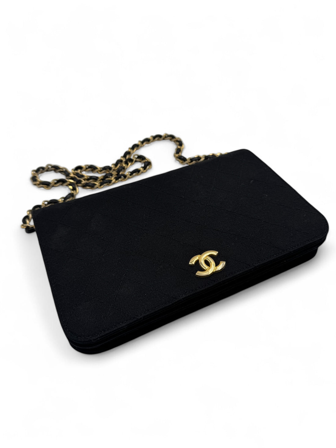 Chanel - Wallet on Chain noir tissu