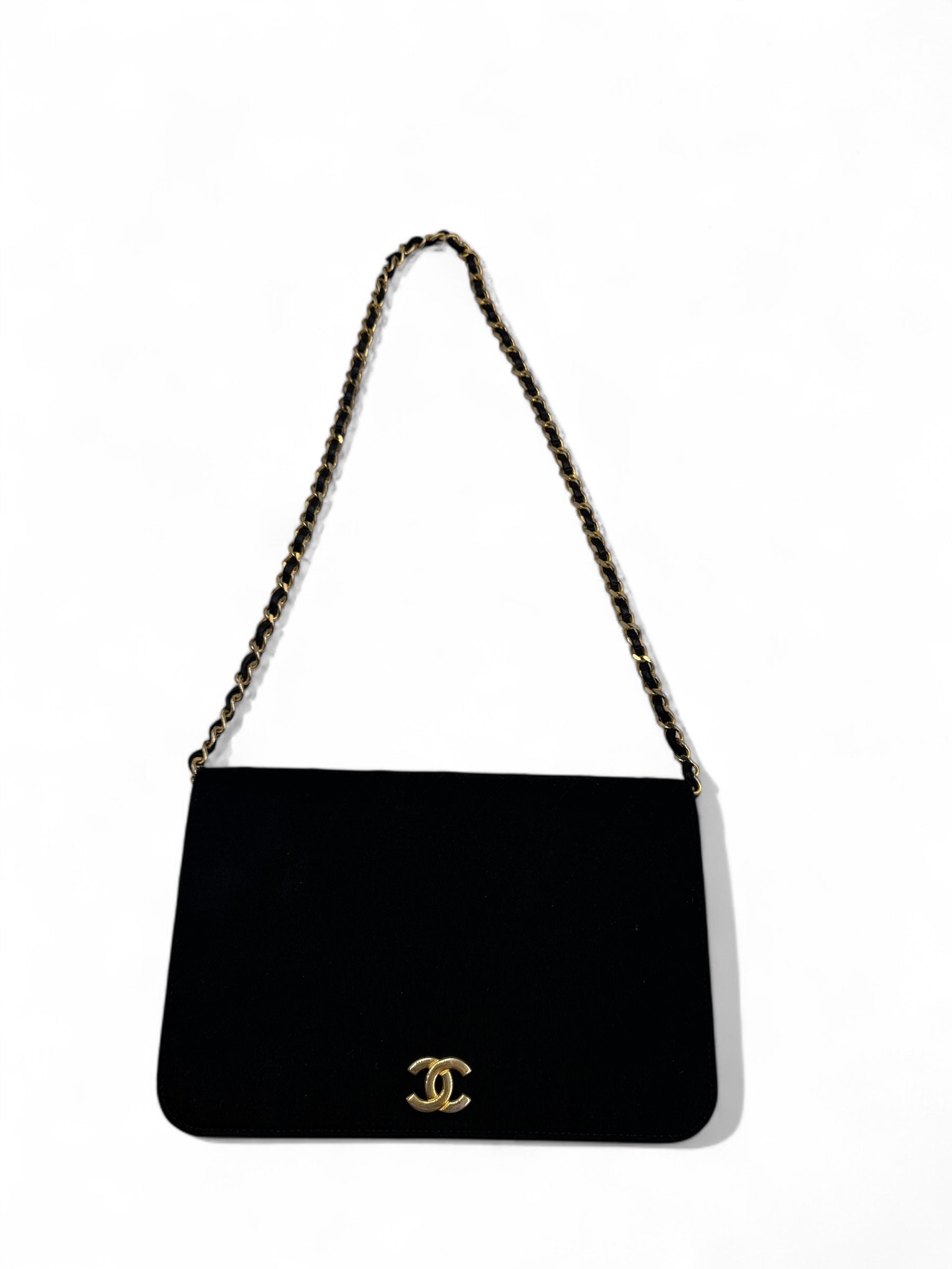 Chanel - Wallet on Chain noir tissu