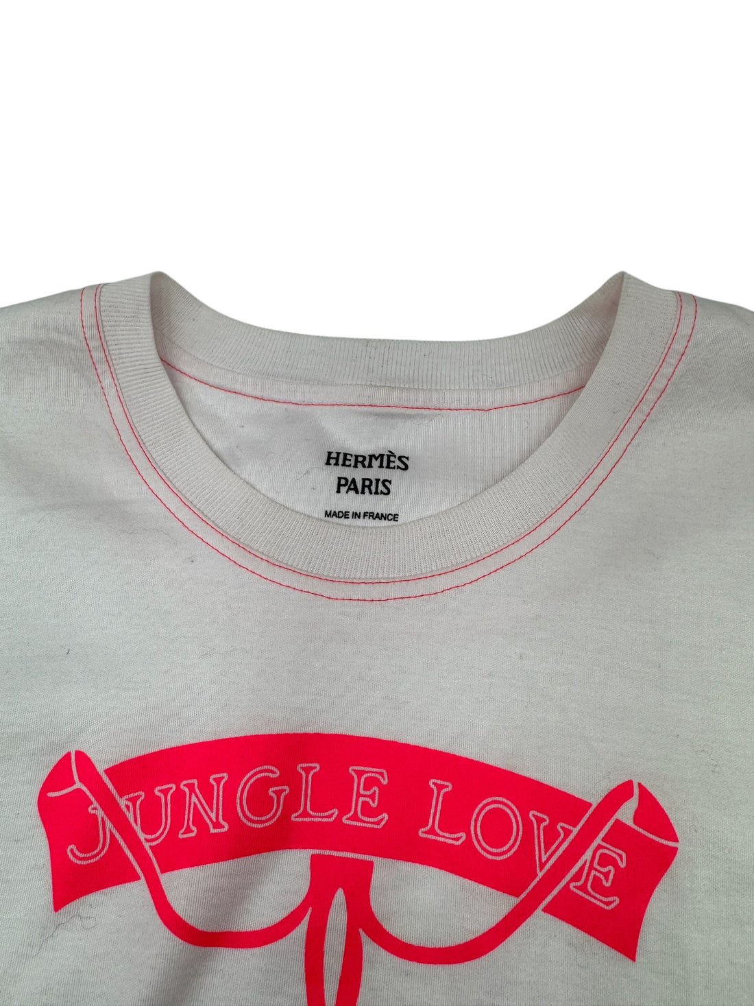 Hermès -T-shirt Jungle Love rose T36