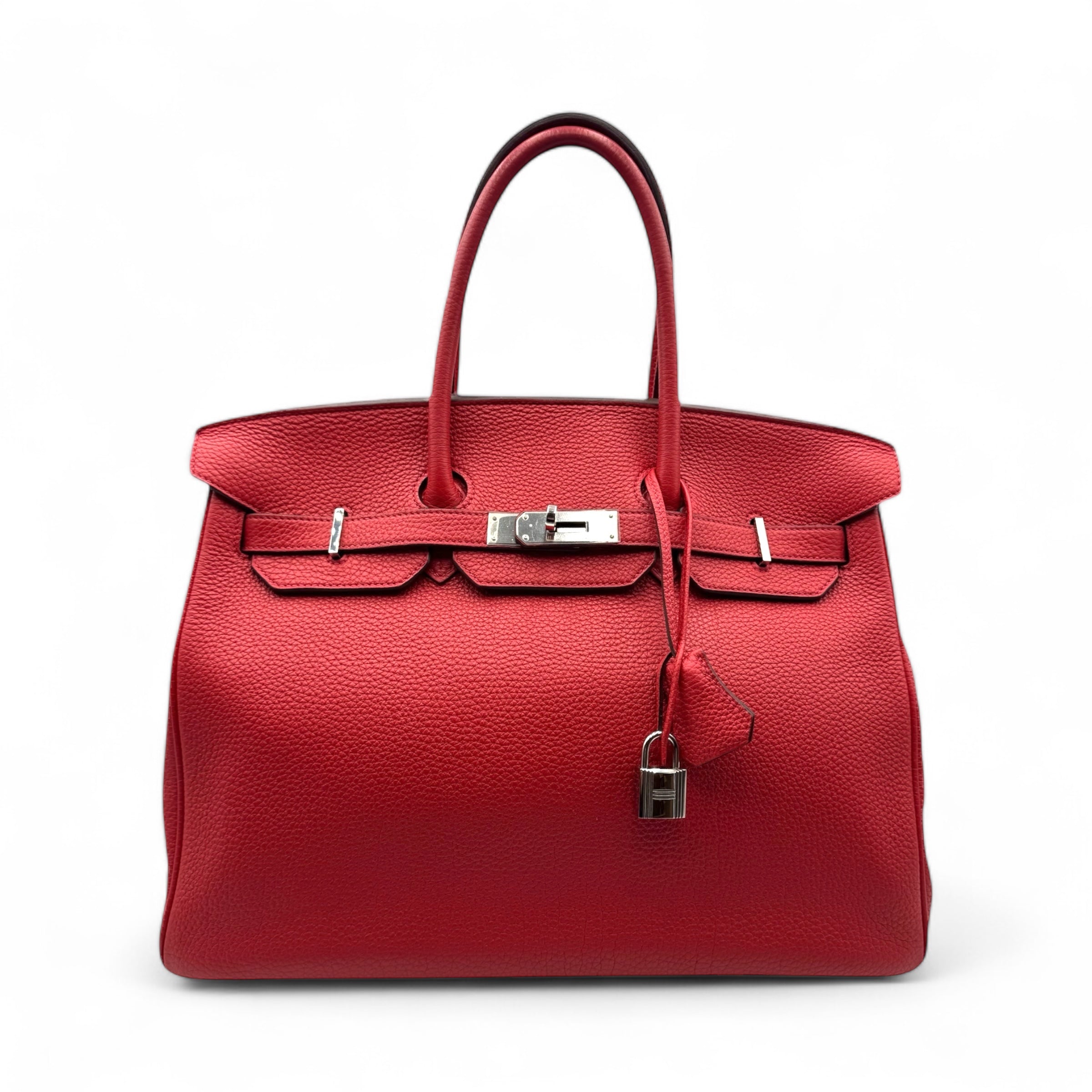 Hermès - Sac Birkin 35 Rouge de cœur