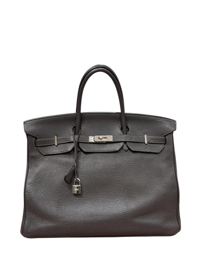 Hermès - Sac Birkin 40 Gris étain