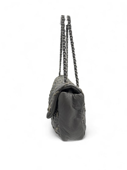 Chanel - Sac Timeless en cuir gris