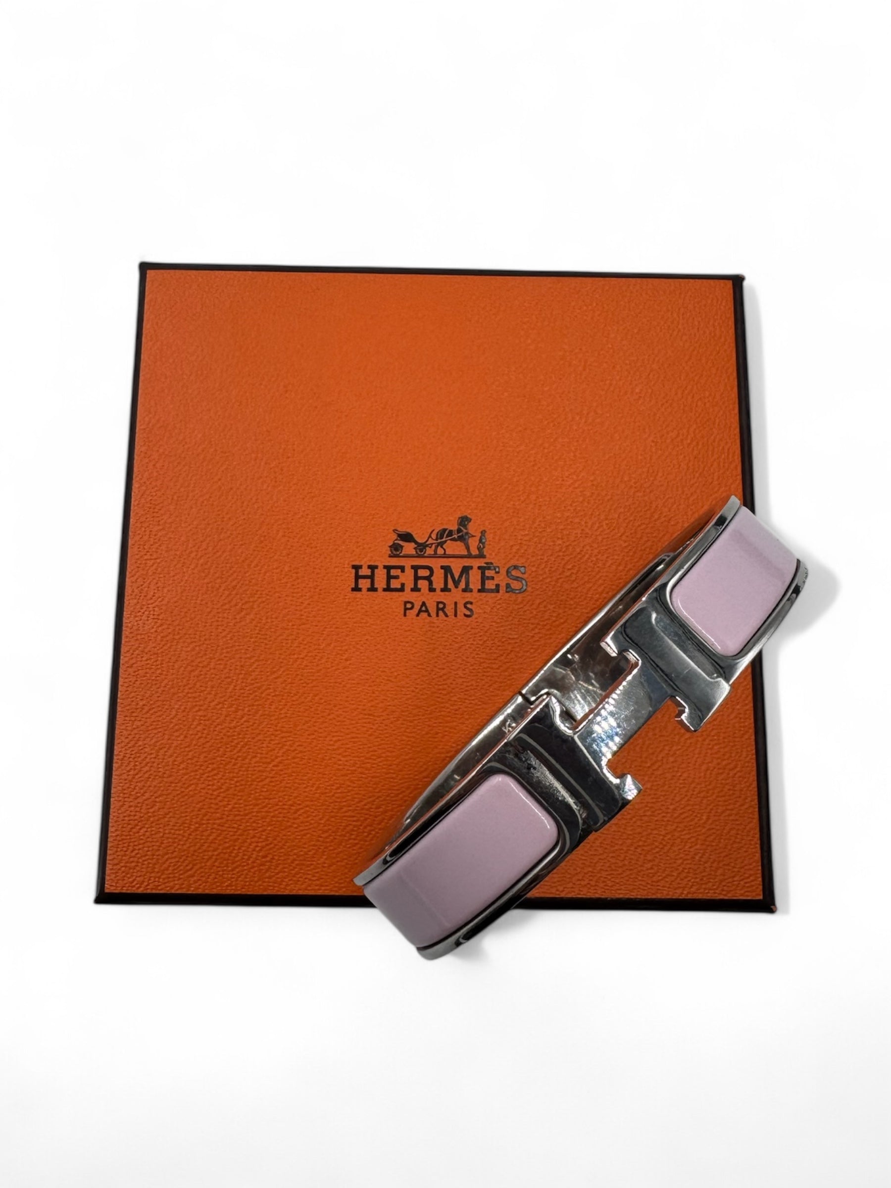 Hermès - Bracelet &quot; Clic H &quot; Rose TS