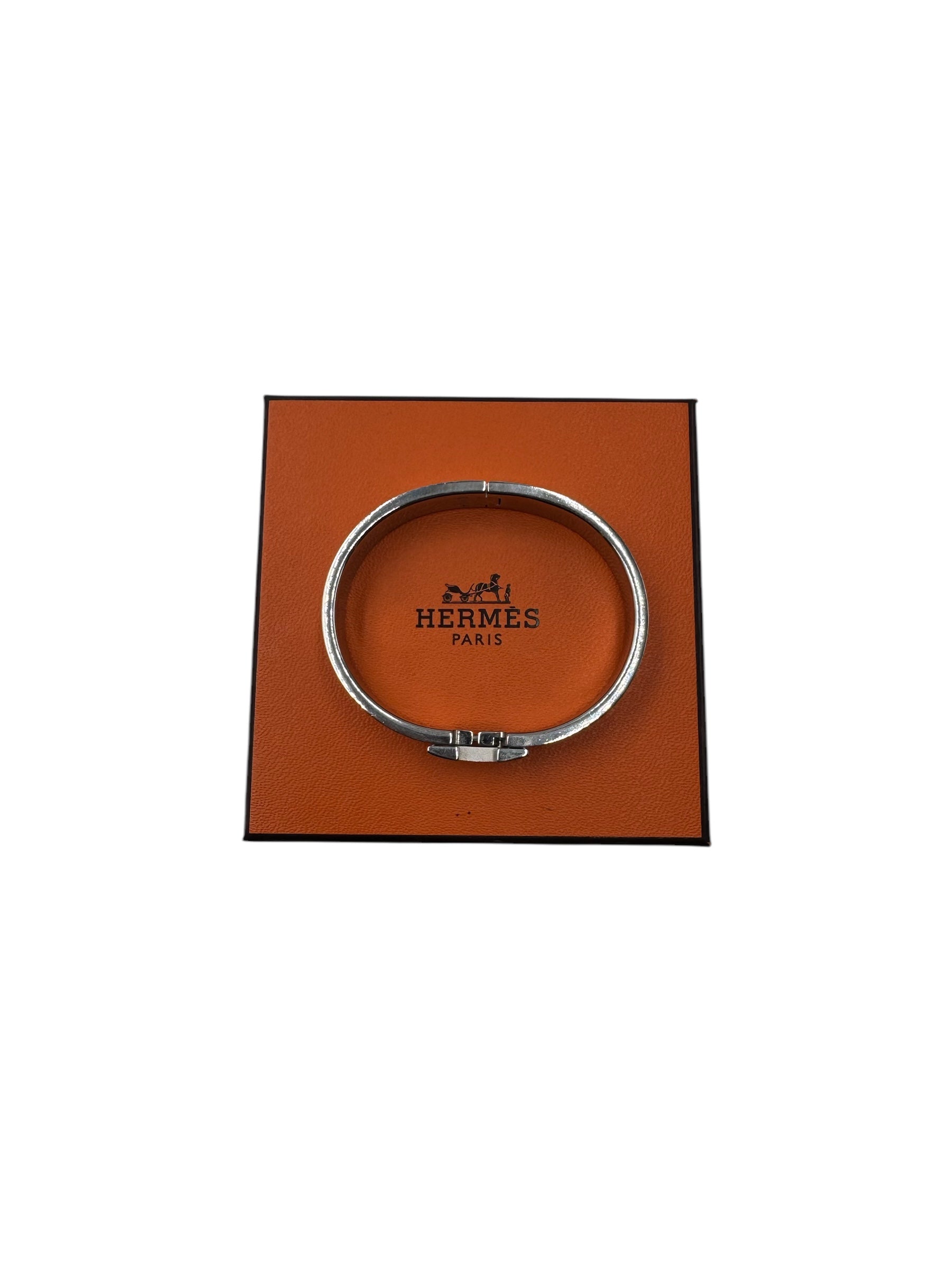 Hermès - Bracelet &quot; Clic H &quot; Rose TS