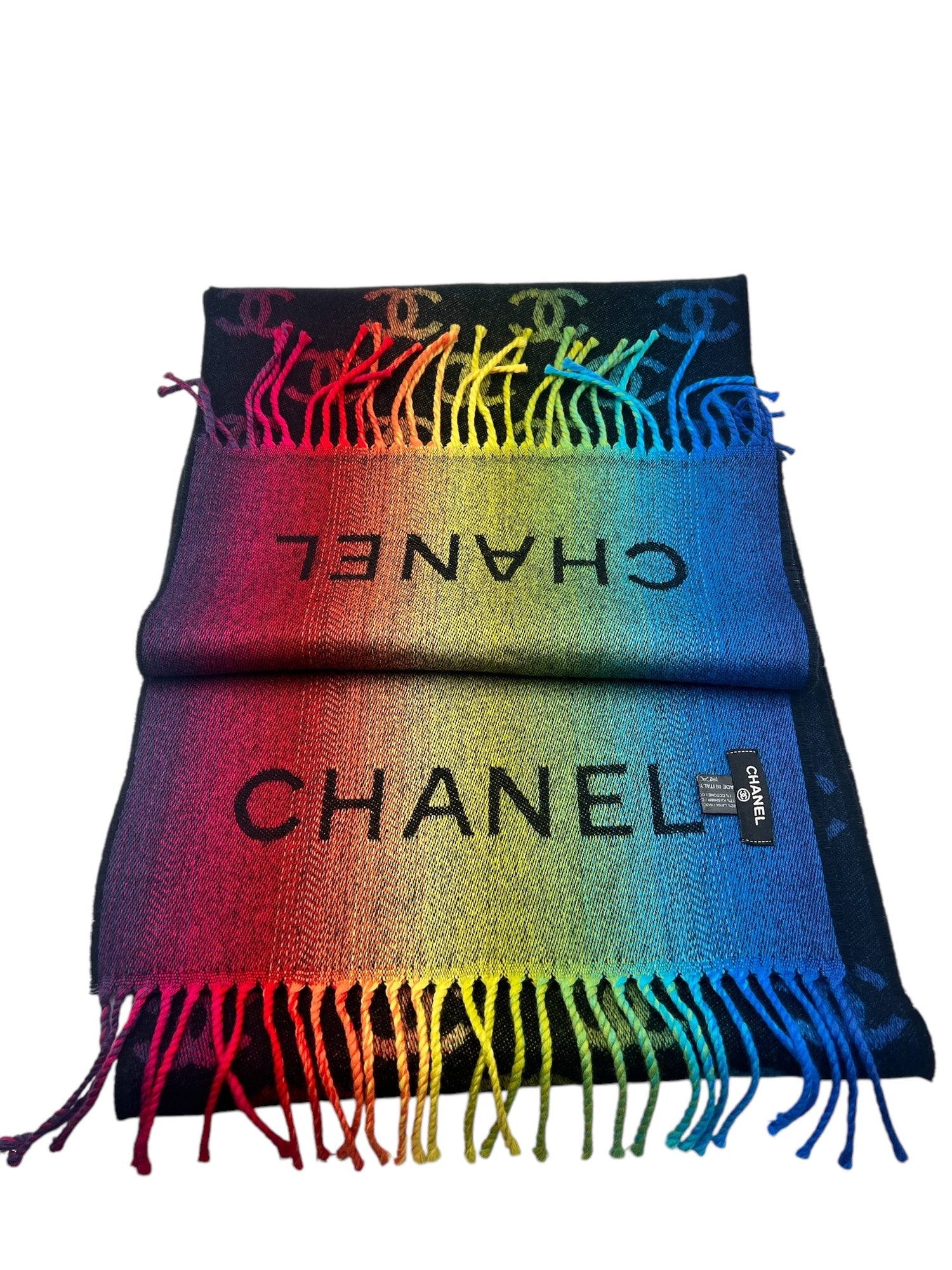 Chanel - Echarpe multicolore