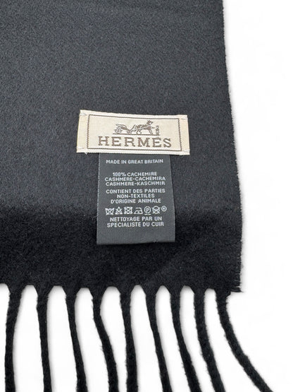 Hermès - Echarpe en cachemire &quot;Wild Horses&quot; Noir